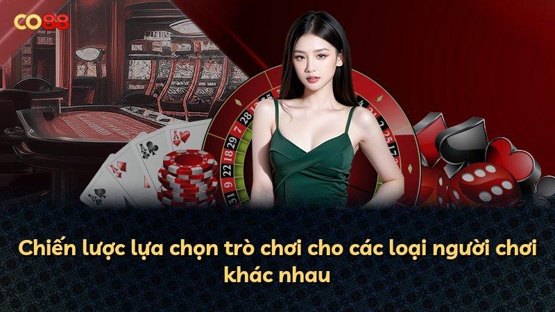 Chiến lược lựa chọn trò chơi cho các loại người chơi khác nhau
