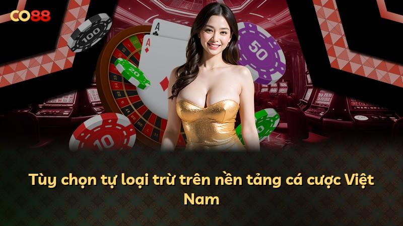 Tùy chọn tự loại trừ trên nền tảng cá cược Việt Nam