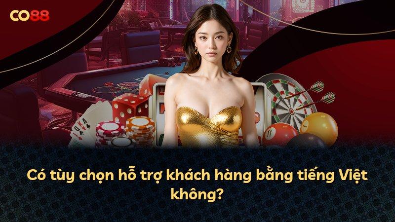 Có tùy chọn hỗ trợ khách hàng bằng tiếng Việt không?