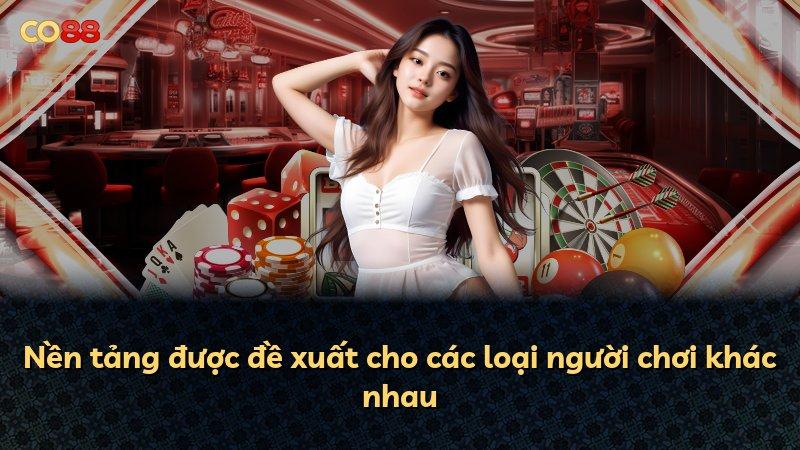 Nền tảng được đề xuất cho các loại người chơi khác nhau